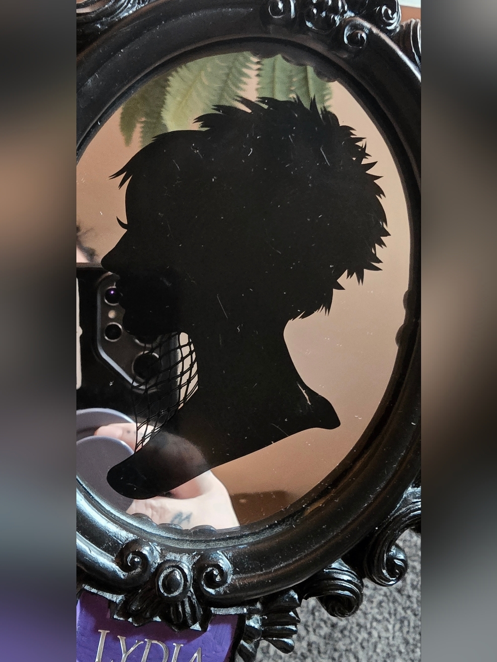 🖤 Beetlejuice & Lydia Silhouette Frames – Spirit Halloween Set (WB Licensed) 🖤 - Picture 2 of 9